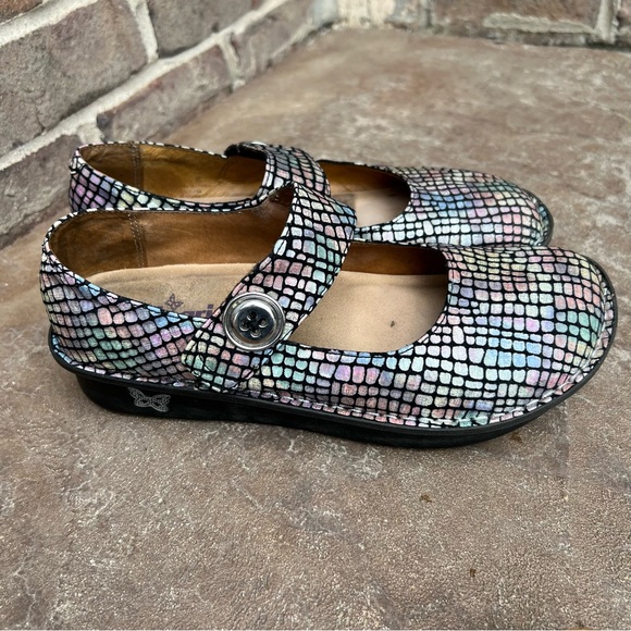 Alegria Paloma Pastel Stone Mary Jane Comfort Shoe Sz 40 - Picture 5 of 14